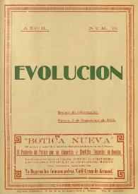 Evolución : revista ilustrada de información y variedades. Año II, núm. 79, 2 de septiembre de 1923 | Biblioteca Virtual Miguel de Cervantes