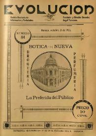 Evolución : revista ilustrada de información y variedades. Año II, núm. 84, 21 de octubre de 1923 | Biblioteca Virtual Miguel de Cervantes