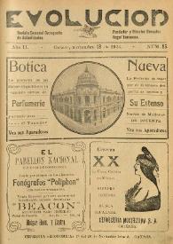 Evolución : revista ilustrada de información y variedades. Año II, núm. 85, 18 de noviembre de 1923 | Biblioteca Virtual Miguel de Cervantes