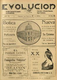 Evolución : revista ilustrada de información y variedades. Año II, núm. 86, 25 de noviembre de 1923 | Biblioteca Virtual Miguel de Cervantes