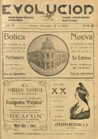 Evolución : revista ilustrada de información y variedades. Año II, núm. 88, 9 de diciembre de 1923 | Biblioteca Virtual Miguel de Cervantes