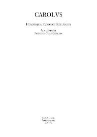 Carolvs. Homenaje a Friedrich Edelmayer / Francisco Toro Ceballos (coord.) | Biblioteca Virtual Miguel de Cervantes