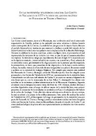 En las postrimerías del reinado carolino. Las Cortes de Valladolid de 1555 y el inicio del ascenso político de Fernando de Torres y Portugal / Javier García Benítez | Biblioteca Virtual Miguel de Cervantes