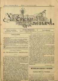 La Enseñanza Moderna : Revista Pedagógica. Tomo I, segunda época, núm. 1, 1.º de julio de 1907 | Biblioteca Virtual Miguel de Cervantes