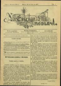 La Enseñanza Moderna : Revista Pedagógica. Tomo I, segunda época, núm. 4, 24 de julio de 1907 | Biblioteca Virtual Miguel de Cervantes