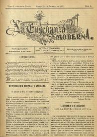 La Enseñanza Moderna : Revista Pedagógica. Tomo I, segunda época, núm. 8, 24 de agosto de 1907 | Biblioteca Virtual Miguel de Cervantes