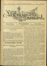 La Enseñanza Moderna : Revista Pedagógica. Tomo I, segunda época, núm. 9, 1.º de septiembre de 1907 | Biblioteca Virtual Miguel de Cervantes