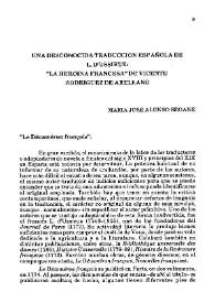 Una desconocida traducción española de L. D'Ussieux: "La Heroína Francesa" de Vicente Rodríguez de Arellano / María José Alonso Seoane | Biblioteca Virtual Miguel de Cervantes