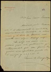 Carta de Carmen de Burgos a Juan Ramón Jiménez. Madrid, [1908-1909] | Biblioteca Virtual Miguel de Cervantes