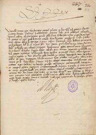 Carta de Carlos I a Fr. Juan Ortega (O.F.M.), Provincial de Valladolid, ordenándole asistir al Concilio de Trento. Augusta, 30 diciembre 1550 | Biblioteca Virtual Miguel de Cervantes