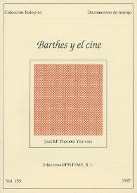 Roland Barthes y el cine / José María Pozuelo Yvancos | Biblioteca Virtual Miguel de Cervantes