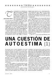 Una cuestión de autoestima (1) / por Jesús Campos García | Biblioteca Virtual Miguel de Cervantes