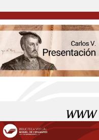 Carlos V. Presentación / Manuel Fernández Álvarez | Biblioteca Virtual Miguel de Cervantes