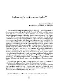 La Inquisición en tiempos de Carlos V / Ricardo García Cárcel | Biblioteca Virtual Miguel de Cervantes